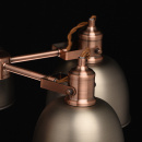 Regulowana lampa wisząca na 5 kloszy, antyczne srebro i miedź MW-LIGHT Loft 551011005