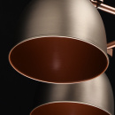 Regulowana lampa wisząca na 5 kloszy, antyczne srebro i miedź MW-LIGHT Loft 551011005