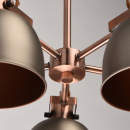 Regulowana lampa wisząca na 5 kloszy, antyczne srebro i miedź MW-LIGHT Loft 551011005