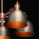 Regulowana lampa wisząca na 5 kloszy, antyczne srebro i miedź MW-LIGHT Loft 551011005