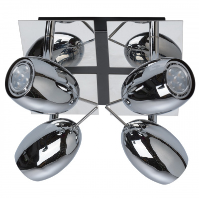 Regulowane reflektory sufitowe LED MW-Light Techno chromowane 506021404