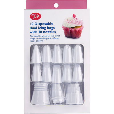 Rękawy cukiernicze dwukomorowe z tylkami Tala 10A10206