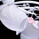 Romantyczna lampa sufitowa w klasycznym stylu, ceramiczne róże MW-Light Flora 422010405