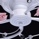 Romantyczna lampa sufitowa w klasycznym stylu, ceramiczne róże MW-Light Flora 422010405