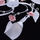 Romantyczna lampa sufitowa w klasycznym stylu, ceramiczne róże MW-Light Flora 422010405