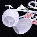 Romantyczna lampa sufitowa w klasycznym stylu, ceramiczne róże MW-Light Flora 422010405