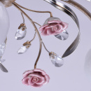 Romantyczna lampa sufitowa zdobiona różami 422010206