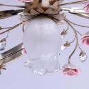 Romantyczna lampa sufitowa zdobiona różami 422010206