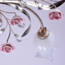 Romantyczna lampa sufitowa zdobiona różami 422010206