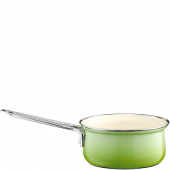 Rondel ze stalowym uchwytem 1 Litr Riess Smaragd zielona emalia porcelanowa R-0680-036