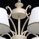 Rustykalny biały żyrandol do jadalni lub salonu MW-LIGHT 372012206