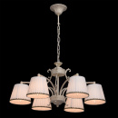 Rustykalny biały żyrandol do jadalni lub salonu MW-LIGHT 372012206