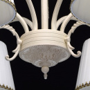 Rustykalny biały żyrandol do jadalni lub salonu MW-LIGHT 372012206