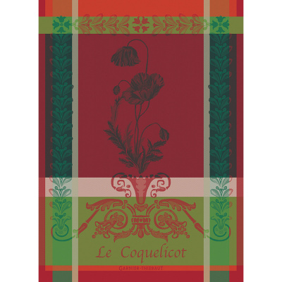 Ściereczka bawełniana do naczyń Coquelicot Carmin Bio 56x77 cm TG-36686