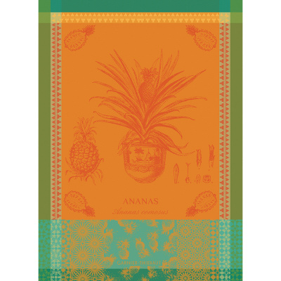 Ściereczka do naczyń Ananas En Pot Jaune Soleil 56x77 cm TG-39627