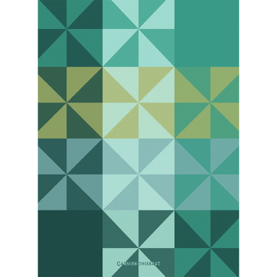 Ściereczka kuchenna kolorowa Mille Quartz Emeraude 56x77 cm TG-40622