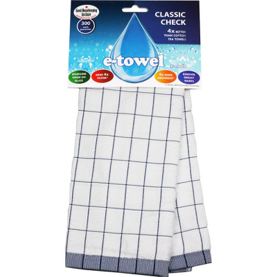 Ściereczka kuchenna w niebieską kratkę e-cloth 5037284201675