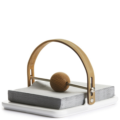 Serwetnik ceramiczny z dębowym uchwytem Sagaform Nature SF-5017328