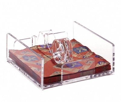 Serwetnik De Luxe acryl Leopold L-00452