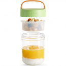 Słoik na drugie śniadanie, przekąski, jogurt 0,4 Litra Jar To Go Lekue limonkowy 0301014V12U150