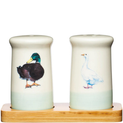 Solniczka i pieprzniczka Gęś i Kaczka Apple Farm Kitchen Craft AFSNP