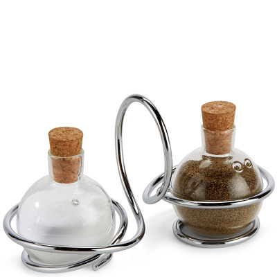 Solniczka i pieprzniczka LOOP Black Blum SP004