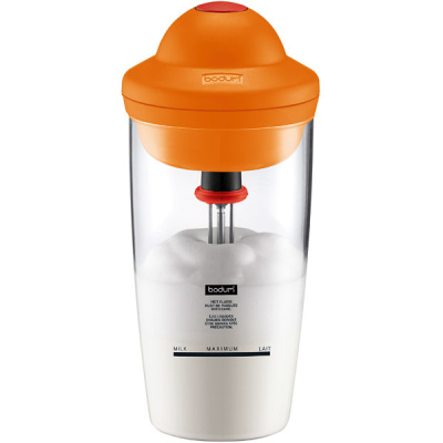 Spieniacz do mleka pomarańczowy Bodum Latte BD-10864-106