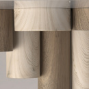 Spot oświetleniowy LED RegenBogen Techno jasne drewno 16 x 6 cm 712010601