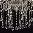 Srebrna lampa wisząca do bardzo dużego salonu kryształami MW-LIGHT Classic - wyc 482015518