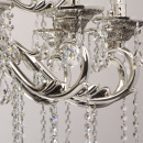 Srebrna lampa wisząca do bardzo dużego salonu kryształami MW-LIGHT Classic - wyc 482015518
