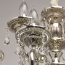 Srebrna lampa wisząca do bardzo dużego salonu kryształami MW-LIGHT Classic - wyc 482015518