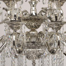 Srebrna lampa wisząca do bardzo dużego salonu kryształami MW-LIGHT Classic - wyc 482015518