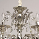 Srebrna lampa wisząca do bardzo dużego salonu kryształami MW-LIGHT Classic - wyc 482015518