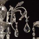 Srebrna lampa wisząca do bardzo dużego salonu kryształami MW-LIGHT Classic - wyc 482015518