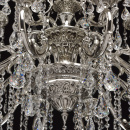 Srebrna lampa wisząca do bardzo dużego salonu kryształami MW-LIGHT Classic - wyc 482015518