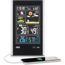 Stacja pogodowa domowa z animowaną prognozą pogody, budzikiem, ADE AD-WS 1600