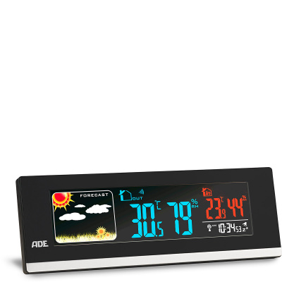 Stacja pogodowa elektroniczna z bezprzewodowym czujnikiem ADE AD-WS 1601