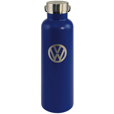 Stalowa butelka na zimne i ciepłe napoje VW niebieska BR-BUTF02