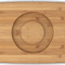 Stalowy chlebak z bambusową deską do krojenia Joseph Joseph biały 80044