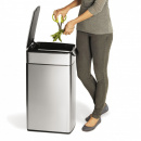 Stalowy kosz na śmieci Touch Bar Slim 40 Litrów simplehuman CW2016