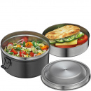 Stalowy lunchbox - podwójny pojemnik na posiłek Monte Cilio CI-545753