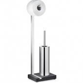 Stojak na papier toaletowy ze szczotką do WC Blomus Menoto matowy B68819