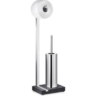 Stojak na papier toaletowy ze szczotką do WC Blomus Menoto matowy B68819