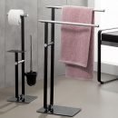 Stojak na szczotkę do WC, papier toaletowy i półka na smartfon Sirius Kela KE-24301