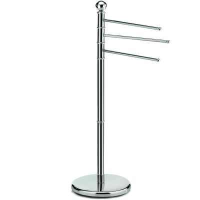Stojak na trzy ręczniki, ruchome ramiona, chromowany metal Carlos Kela KE-49308