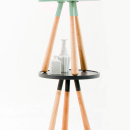 Stolik kawowy Orbit Leitmotiv miętowy LM845OFF