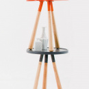 Stolik kawowy Orbit Leitmotiv szary LM714