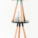 Stolik kawowy Orbit Leitmotiv szary LM714