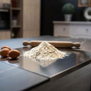 Stolnica stalowa do pizzy 49x47 cm Amica Gimetal GI-SPIANA5050