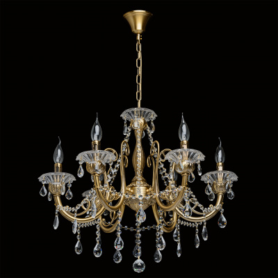 Stylowy żyrandol do salonu kolor miedziany MW-LIGHT Classic 301018406